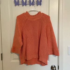 EUC | Maeve by Anthropologie women’s coral thick knit sweater —‎ small